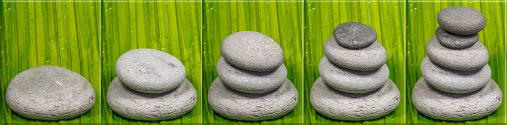 cette image représente un assemblage de cailloux qui s'empilent